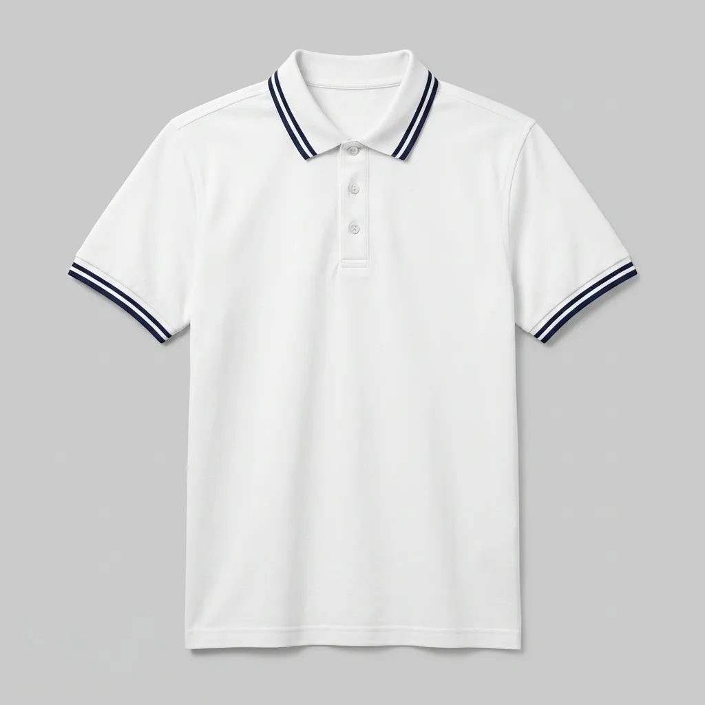 Sporty Striped Polo - View 1